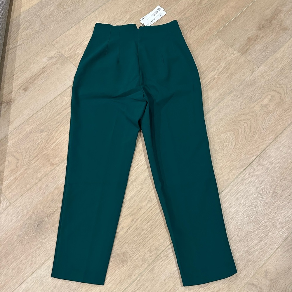 Zara Teal Ankle Pants - Picture 3 of 3